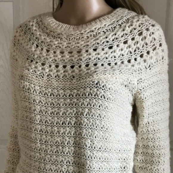 Lauren Ralph Lauren Alpaca Loose Crochet Sweater, Size SP - Picture 5 of 14